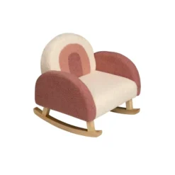 Upholstered Rocking Chair Pink/White - Gift Mark -Children'S Home Furnishings Store GUEST 7f7043c9 35d9 4256 b505 014d5db61c75
