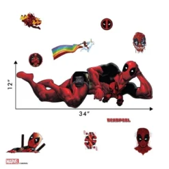 Deadpool Wall Decal - Decalcomania -Children'S Home Furnishings Store GUEST 82245024 8a6d 4565 b9d8 139e2524dc29