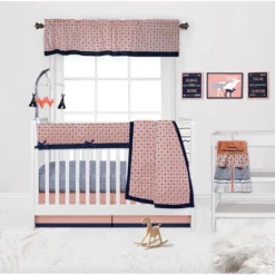 Bacati - Emma Aztec Coral/Mint/Navy Musical Mobile -Children'S Home Furnishings Store GUEST 835fffea d31e 45cd b769 741b69a6984b