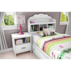 Tiara Bookcase Headboard Pure White - South Shore 3 Tiara Bookcase Headboard Pure White - South Shore -Children'S Home Furnishings Store GUEST 83f212dd 0a72 404f 8df9 d77ce437086f