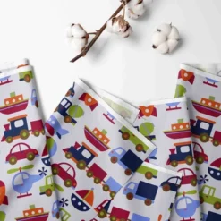 Bacati - Transportation Crib Or Toddler Bed Skirt