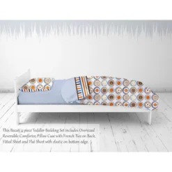 Bacati - Mod Sports Blue Orange Chocolate 4 Pc Toddler Bedding Set -Children'S Home Furnishings Store GUEST 8914c1a1 30df 4ef7 ad4d 922cfc871027