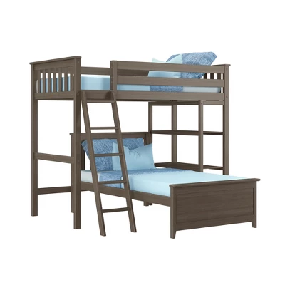 Max & Lily L-Shaped Twin over Twin Bunk Bed with Bookcase Max & Lily L-Shaped Twin Over Twin Bunk Bed With Bookcase -Children'S Home Furnishings Store GUEST 8923102b 7f05 412a 9b76 37091349e48d