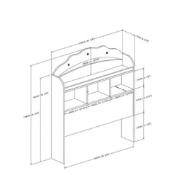 Tiara Bookcase Headboard Pure White - South Shore 5 Tiara Bookcase Headboard Pure White - South Shore -Children'S Home Furnishings Store GUEST 8a86fdb7 0914 44fd a7d3 24beae146571