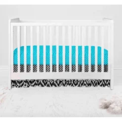 Bacati - Love Aztec Print Black Turquoise 3 Pc Crib Bedding Set -Children'S Home Furnishings Store GUEST 8d03976c 156e 46d5 8c29 0f6f4c7bf7ee