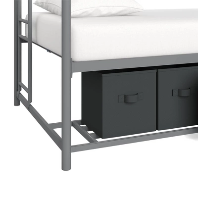 Twin Betony Kids' Bunk Bed with Storage Bins Silver - Room & Joy Twin Betony Kids' Bunk Bed With Storage Bins Silver - Room & Joy -Children'S Home Furnishings Store GUEST 906e40fa d9ed 43ae 907d f3bd3c24bf1f