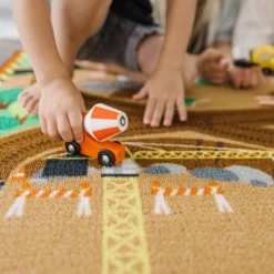 Melissa & Doug Round The Site Construction Truck Rug -Children'S Home Furnishings Store GUEST 92fcf148 b25d 448c 8757 7005ca2a1088