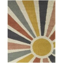 Helia Geometric Sun Shag Kids' Rug - Balta Rugs -Children'S Home Furnishings Store GUEST 942b00b1 1424 49a4 856a 33d6e6aae18e