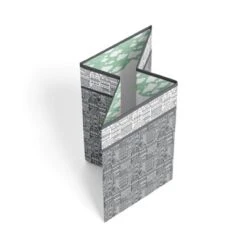 Bacati - Clouds In The City Mint//Gray Collapsible Laundry Hamper