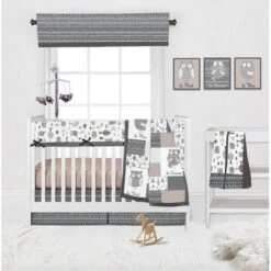 Bacati - Owls Gray/Beige Neutral Musical Mobile -Children'S Home Furnishings Store GUEST 99de08c7 862b 4622 a06d f58eb5251b3e