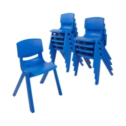 ECR4Kids 12 Inch Plastic Stackable Classroom Stack Chairs, Indoor/Outdoor For Kids-10pk -Children'S Home Furnishings Store GUEST 9aaa880e 8ced 4267 88e3 5b484b197526