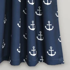 52"x63" Anchor Room Darkening Window Curtain Panels Navy - Lush Décor -Children'S Home Furnishings Store GUEST 9acbed53 8e4d 4793 bb61 1f4801a8b755