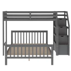 Twin Over Full Loft Bed With Staircase - ModernLuxe -Children'S Home Furnishings Store GUEST 9f17adfc a36a 458f af32 21cc44982b35