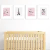 Big Dot Of Happiness Paris, Ooh La La - Unframed Eiffel Tower Nursery And Kids Room Linen Paper Wall Art - Set Of 4 - Artisms - 8 X 10 Inches -Children'S Home Furnishings Store GUEST a11f10d8 af0e 4b5e 87f4 669a2e6e45da