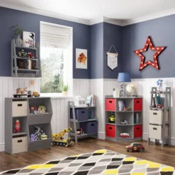 3pc Kids' Floor Cabinet With 2 Bins Set - RiverRidge Home -Children'S Home Furnishings Store GUEST a1a577bb ae7c 413a b6f0 edf55eb11325