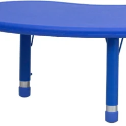 Emma And Oliver 35"W X 65"L Half-Moon Plastic Height Adjustable Activity Table -Children'S Home Furnishings Store GUEST a525e7e8 2eed 4753 adc5 9ae007d07ac5