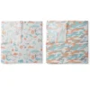 Jungle Safari Boys Aqua/Orange 2 Pack Muslin Swaddling Blanket -Children'S Home Furnishings Store GUEST a725f637 cf52 47f6 9fbf 6bab8f7c0e5d