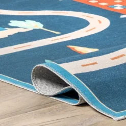 NuLOOM Zita Neighborhood Machine Washable Kids Area Rug -Children'S Home Furnishings Store GUEST a9a80e4a 23da 4edd 8976 72c45bcb563a