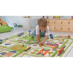 39"x59" Traffic Green 3D Play Rug - IVI -Children'S Home Furnishings Store GUEST ac336f82 38c2 41c6 8c9b 162253aaa159