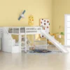 Twin Size Loft Bed With Two Drawers And Slides - ModernLuxe -Children'S Home Furnishings Store GUEST ad9a0c56 89a0 4aa8 ac2e 0af68e568139