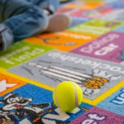 KC CUBS | Looney Tunes Boy & Girl Kids ABC Alphabet, Jobs & Objects Educational Learning & Play Nursery Bedroom Classroom Rug Carpet -Children'S Home Furnishings Store GUEST adca3ad9 47da 4fbe 98d1 3d79fb31993c