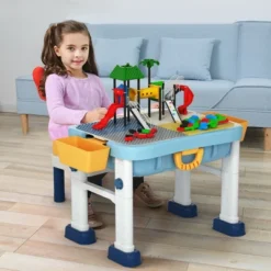 Costway 6 In 1 Kids Activity Table Set W/ Chair Toddler Luggage Building Block Table -Children'S Home Furnishings Store GUEST af62b6ed 908e 4a0b 99f7 d199263b3e57