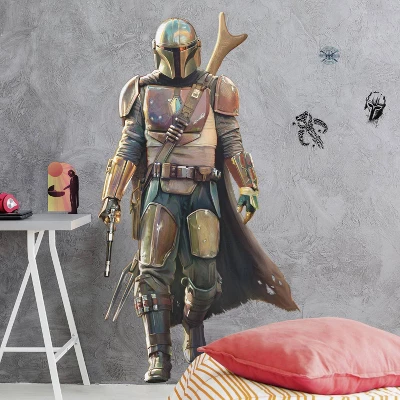 Star Wars The Mandalorian Giant Peel and Stick Wall Decal - RoomMates Star Wars The Mandalorian Giant Peel And Stick Wall Decal - RoomMates -Children'S Home Furnishings Store GUEST b06fe070 784c 4ed4 a28f 7892b1582c3e