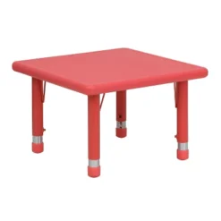 Flash Furniture 24" Square Plastic Height Adjustable Activity Table -Children'S Home Furnishings Store GUEST b21074ac b323 40e1 8336 f944973aa713