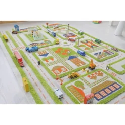 39"x59" Traffic Green 3D Play Rug - IVI -Children'S Home Furnishings Store GUEST b3078b7e 8ce6 485a a9df 78e4864388df