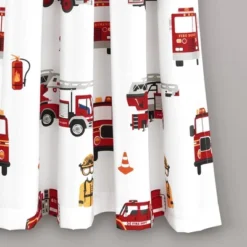 52"x84" Make A Wish Fire Truck Window Curtain Panels Set - Lush Décor -Children'S Home Furnishings Store GUEST b62442fa d065 4c82 b687 f352c8f9137e