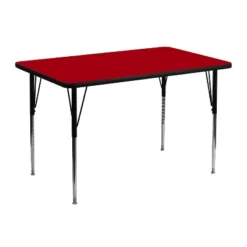 Flash Furniture 30''W X 48''L Rectangular Thermal Laminate Activity Table - Standard Height Adjustable Legs -Children'S Home Furnishings Store GUEST b8130225 4300 4d42 8328 eac43f3530fd