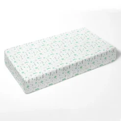 Bacati - Soccerball Green/Gray Muslin 100 Percent Cotton Universal Baby US Standard Crib Or Toddler Bed Fitted Sheet