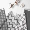 Bacati - MixNMatch Gray Chevron Dots 3 Pc Toddler Sheet Set -Children'S Home Furnishings Store GUEST bb4068ab c386 4e42 9cad 621a21419b80