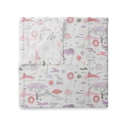 Bacati - Jungle Safari Girls Lilac/Coral Muslin 8 Pc Crib Bedding Set With 2 Swaddling Blankets 11 Bacati - Jungle Safari Girls Lilac/Coral Muslin 8 Pc Crib Bedding Set With 2 Swaddling Blankets -Children'S Home Furnishings Store GUEST c5cdda3a 4bd0 443c 8479 4bba06e65c95 1