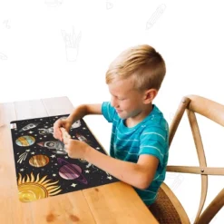 Merka Kids Wipeable Plastic Placemats For Dining Table - Ocean, Space, Jungle, Unicorns For Ages 2 And Up, Set Of 4 -Children'S Home Furnishings Store GUEST c84224d0 bbf5 45d3 84d6 e77374e7d6d3