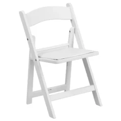 Emma And Oliver 2 Pack Kids White Resin Folding Event Party Chair With Vinyl Padded Seat -Children'S Home Furnishings Store GUEST c864bc29 0330 4869 adc5 372f152853d2