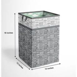 Bacati - Clouds In The City Mint//Gray Collapsible Laundry Hamper -Children'S Home Furnishings Store GUEST ce269b09 bd92 48ec bf45 aa8d7b7d2bcb