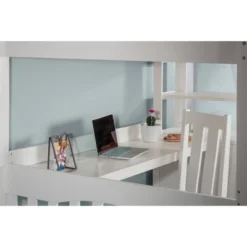 Full Highlands Loft Bed With Desk, Chair And Hanging Nightstand White - Hillsdale Furniture -Children'S Home Furnishings Store GUEST d0e1da14 344f 4591 ae84 ed3ddd8f1096