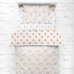 Bacati - Basketball Orange/Gray Muslin 4 Pc Toddler Bedding Set -Children'S Home Furnishings Store GUEST d92c3f3f 2853 4875 8cb8 ddf4a72a491a