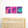 Big Dot Of Happiness Roar Dinosaur Girl - Dino Mite T-Rex Nursery Wall Art And Kids Room Decorations - Gift Ideas - 7.5 X 10 Inches - Set Of 3 Prints -Children'S Home Furnishings Store GUEST da5b5184 c1d4 483e bfb4 1d613bea98bd