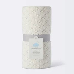 Seed Stitch Pointelle Baby Blanket - Cream - Cloud Island™ -Children'S Home Furnishings Store GUEST da5df995 ab8b 45b5 8101 3afcf6a48e1a