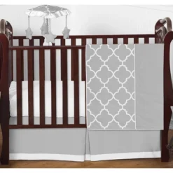 Sweet Jojo Designs Gray & White Trellis Musical Mobile - Gray