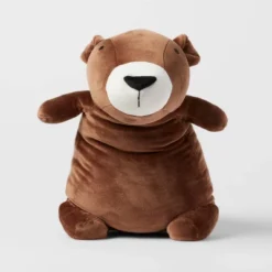 Bear Weighted Plush Kids' Throw Pillow Brown - Pillowfort™ -Children'S Home Furnishings Store GUEST e14bf083 0b66 46ff 9039 736ae79b5f51