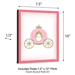 Big Dot Of Happiness Little Princess Crown - Castle Nursery Wall Art And Kids Room Decorations - Gift Ideas - 7.5 X 10 Inches - Set Of 3 Prints -Children'S Home Furnishings Store GUEST e1807ee9 81c6 4f23 9da6 5b1213559352