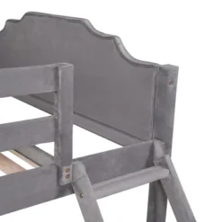 Full Over Twin & Twin Bunk Bed, Velvet Triple Bunk Bed With Drawers And Guardrails-ModernLuxe -Children'S Home Furnishings Store GUEST e480b40c 579d 4490 8aca d44abf21c0c0