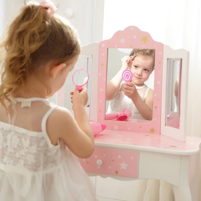 Fashion Twinkle Star Gisele Play Vanity Set Pink/White - Teamson Kids Fashion Twinkle Star Gisele Play Vanity Set Pink/White - Teamson Kids -Children'S Home Furnishings Store GUEST e5caa12a 7003 4bef af0a 43b79ff8435e
