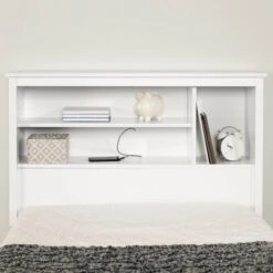 Twin Vito Bookcase Headboard Pure White - South Shore -Children'S Home Furnishings Store GUEST e8cc9f71 f026 400f 8915 623cde4032c6