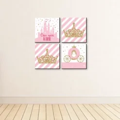 Big Dot Of Happiness Little Princess Crown - Kids Room, Nursery Decor & Home Decor - 11 X 11 Inches Nursery Wall Art - Set Of 4 Prints For Baby's Room -Children'S Home Furnishings Store GUEST ea8a2179 5161 4efc 9cf6 066bb4c35848