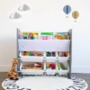 Read N Play 6 Bin Organizer & 2 Tier Bookrack White - Humble Crew 1 Read N Play 6 Bin Organizer & 2 Tier Bookrack White - Humble Crew -Children'S Home Furnishings Store GUEST ee8331d6 c1d1 450a 9d1a 575b9c24d09c