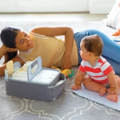 Munchkin Portable Diaper Caddy Organizer - Gray -Children'S Home Furnishings Store GUEST f2b1c275 4d8b 45be 8af1 a745db6ada80